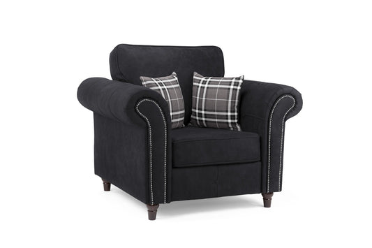Oakland Armchair In Charcoal