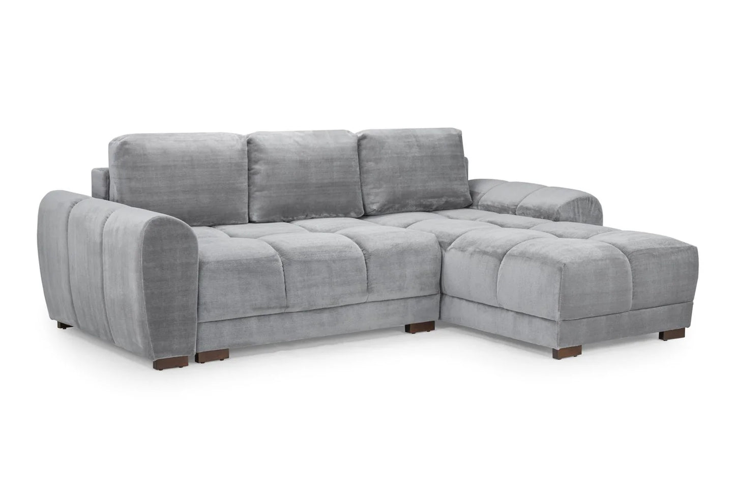 Azzuro Grey Universal Corner Sofa Bed