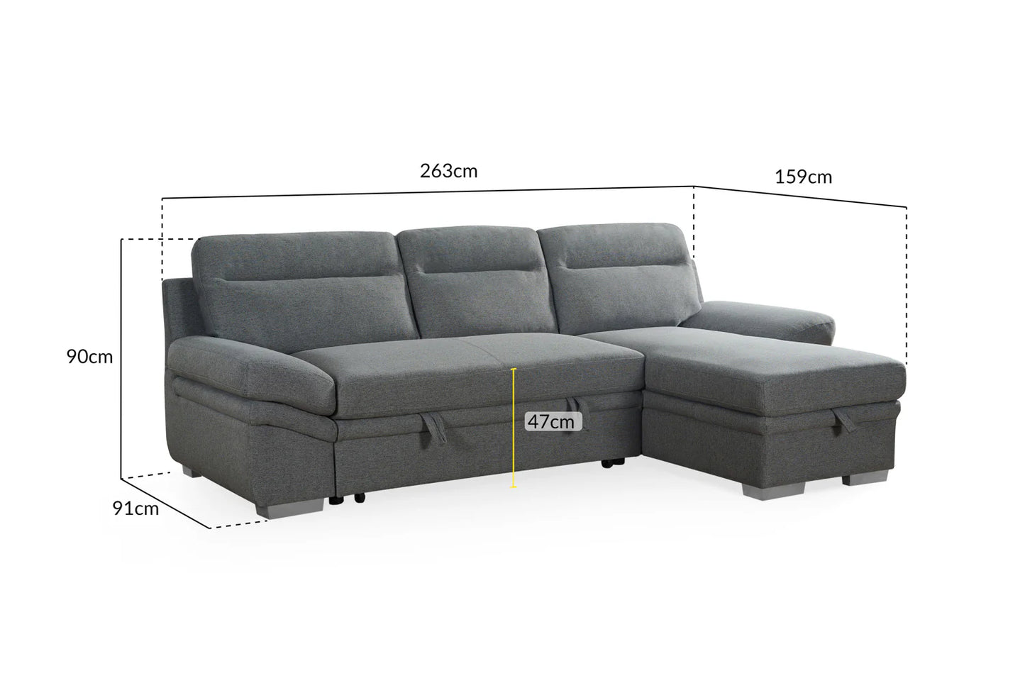 Astra Universal Corner Sofa Bed