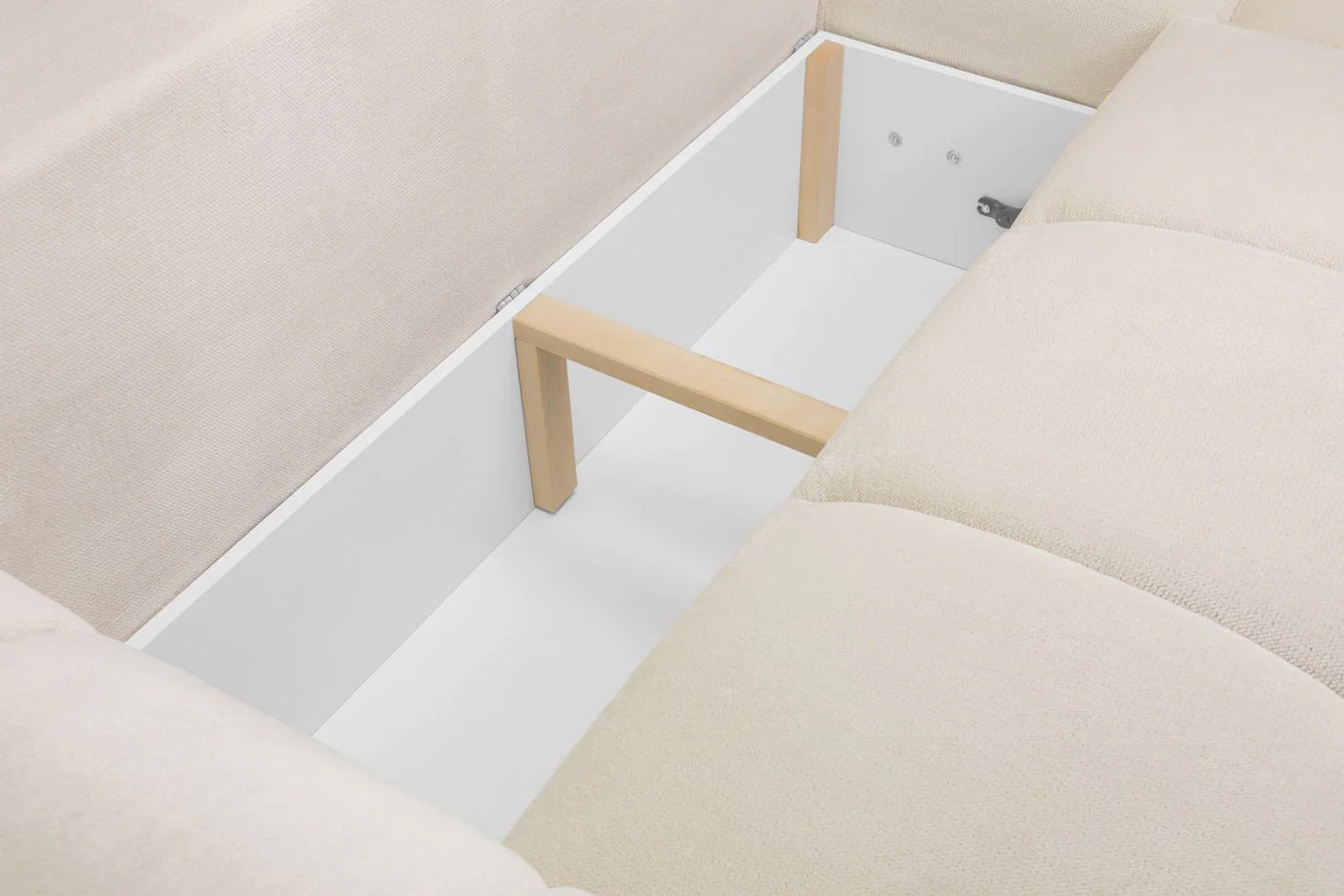 Azzuro Cream Universal Corner Sofa Bed