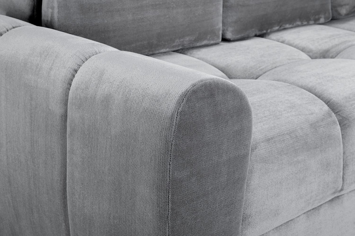 Azzuro Grey Universal Corner Sofa Bed