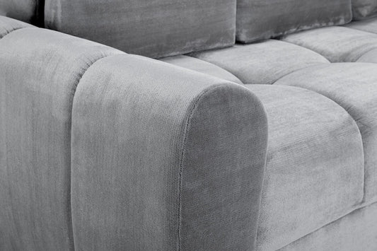 Azzuro Grey Universal Corner Sofa Bed