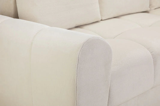 Azzuro Cream Universal Corner Sofa Bed