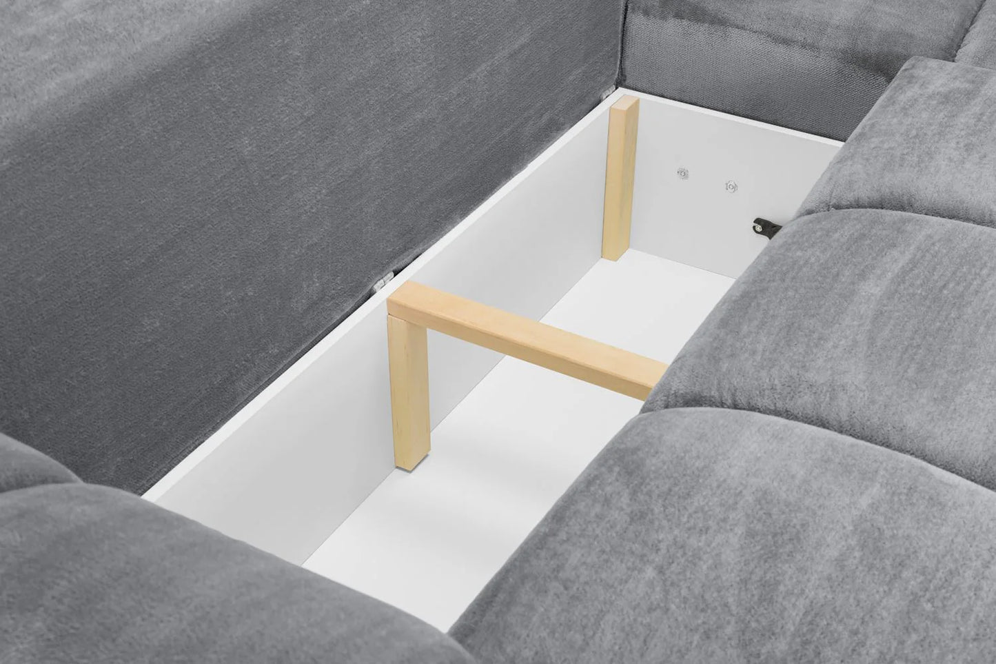 Azzuro Grey Universal Corner Sofa Bed