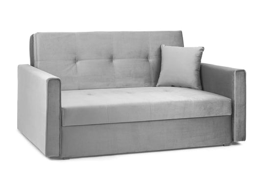Viva 2 Seater Sofa Bed In Plush Grey