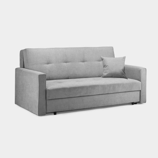 Viva 3 Seater Sofa Bed In Polyester Grey